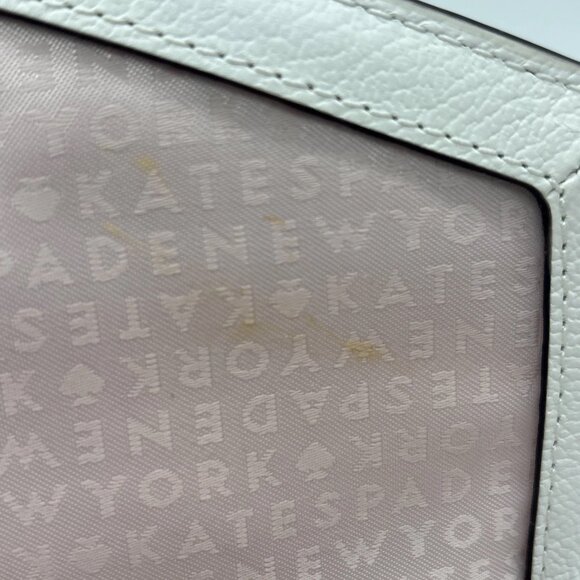 Kate Spade New York Walter Place Crossbody Bag Pink & White w/ Black Accent - Picture 10 of 12